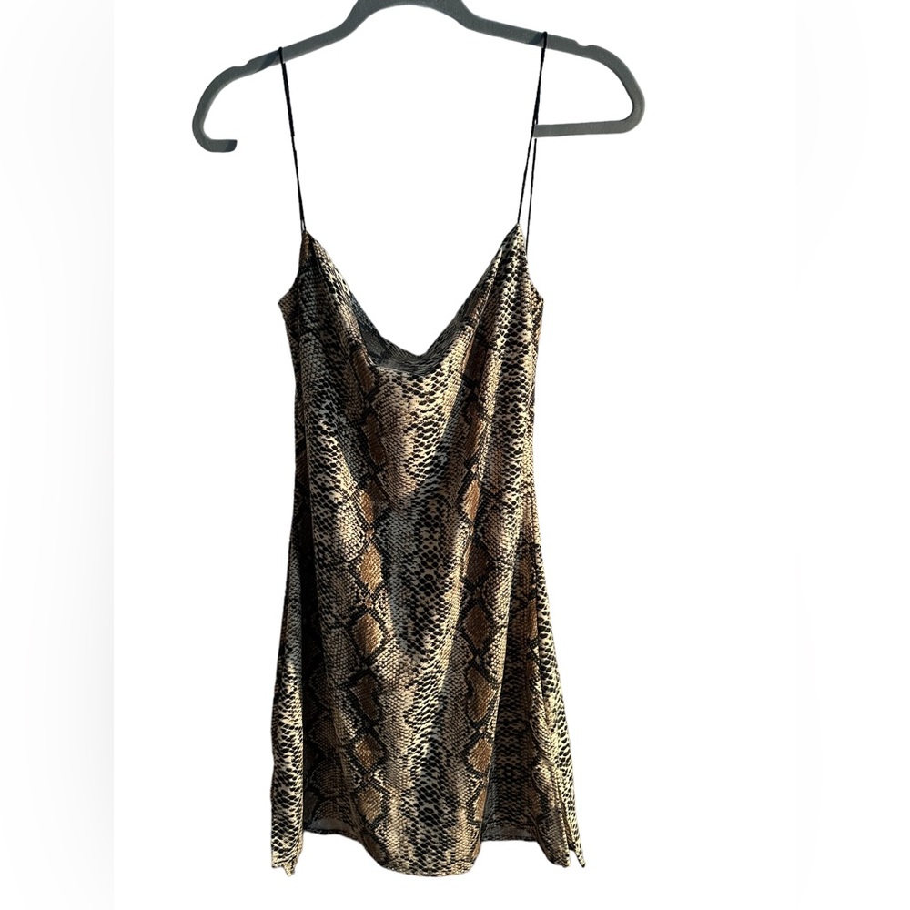 ♥️ NWT ZAFUL Snakeskin Mini Dress US10